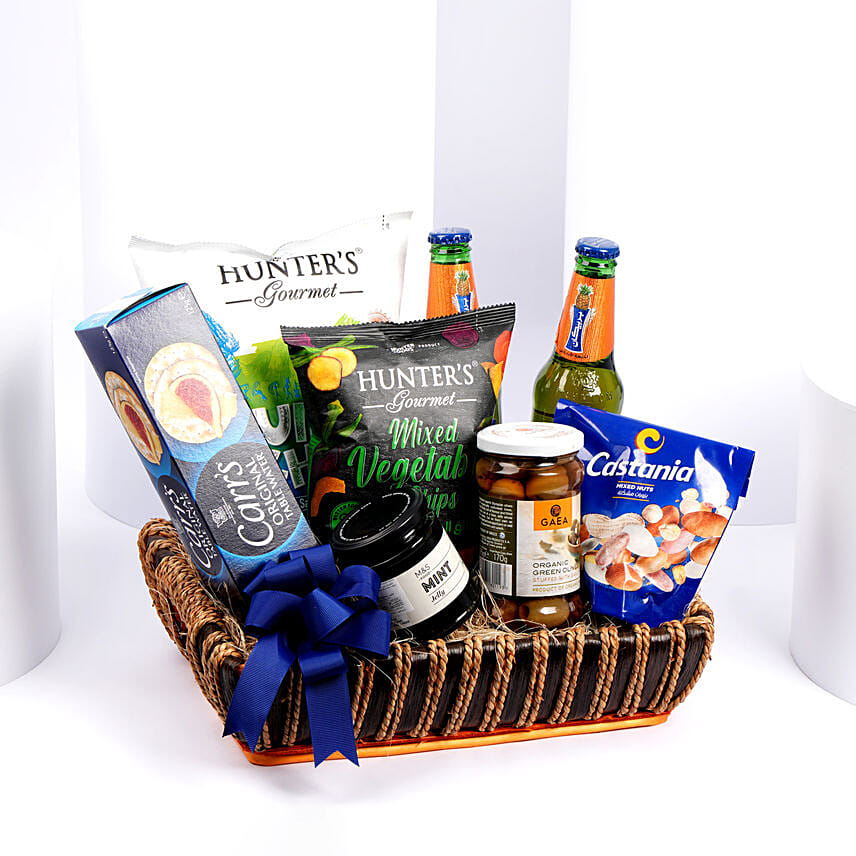 Blue and Delicious Gift Basket