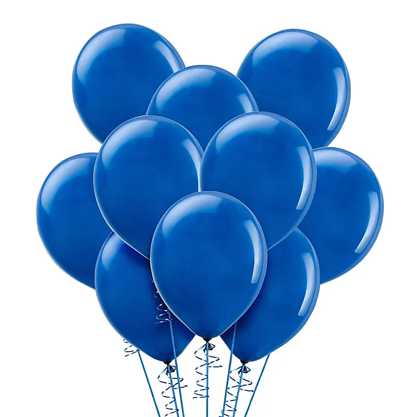 Blue Helium Balloons