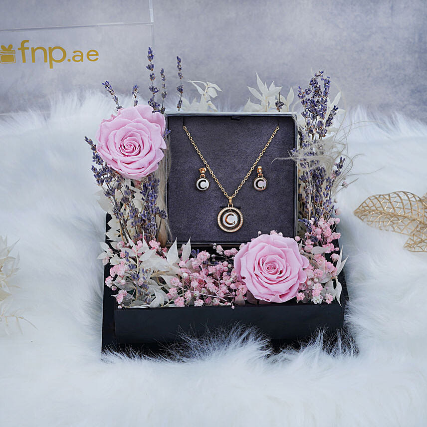Cerruti Jewellery and Flowers Gift Set for Her