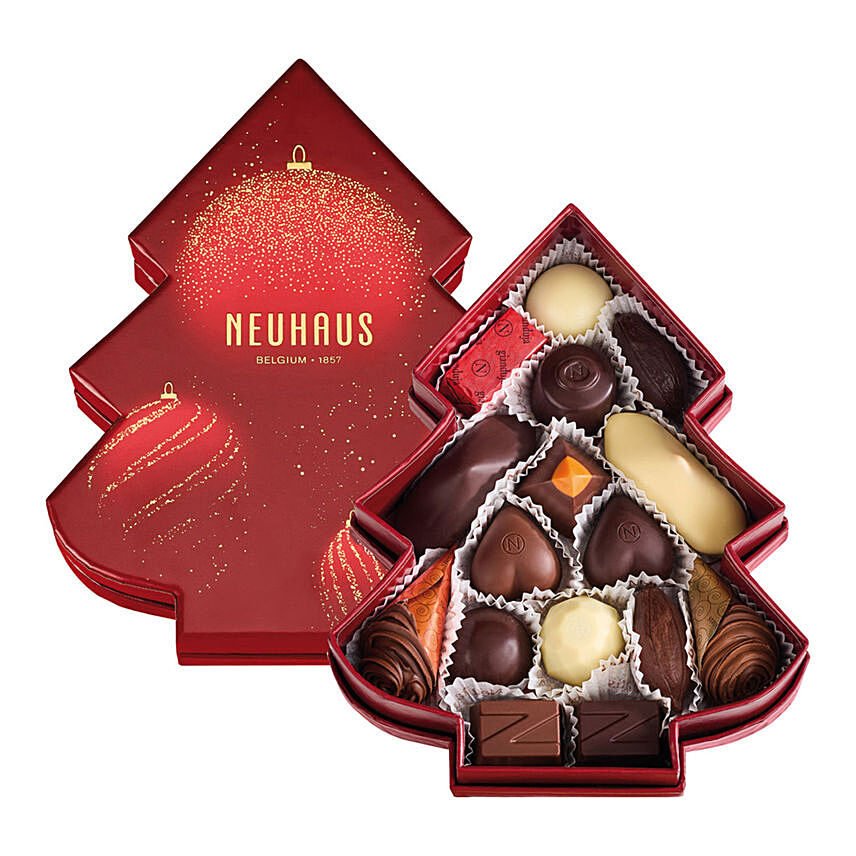 Christmas Tree Box 16 Chocolates By Neuhaus