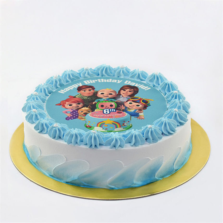 Cocomelon Birthday Marble Cake 8 Portion