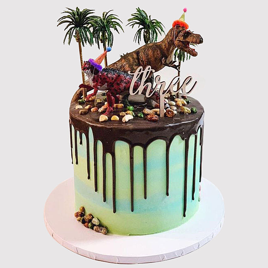 Designer Dinosaur Vanilla Cake