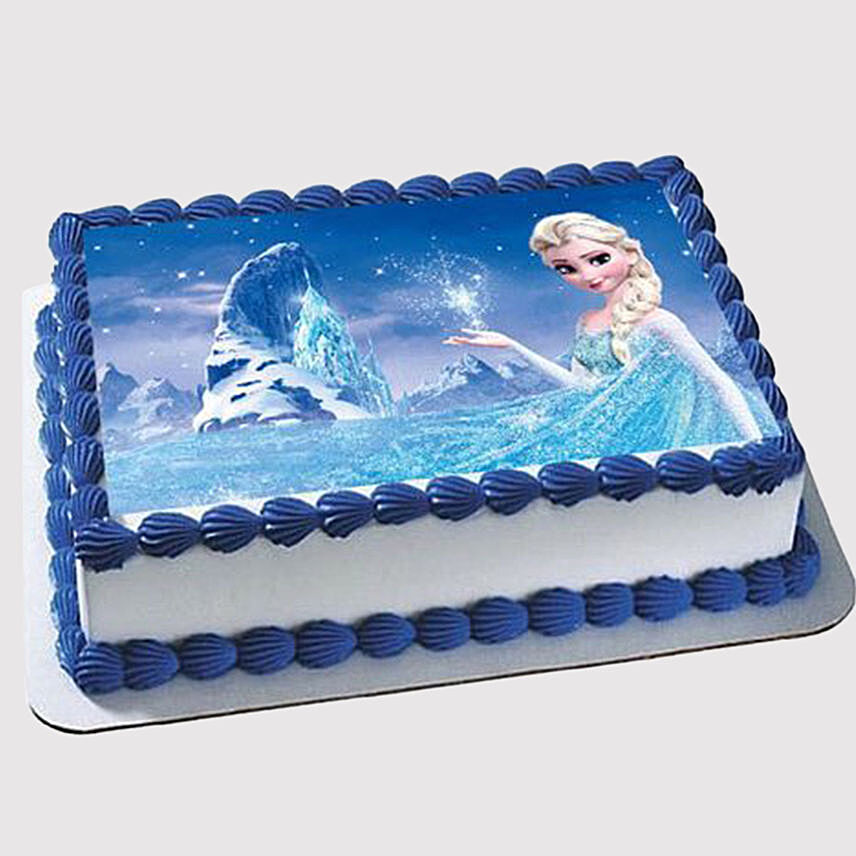 Elsa Photo Marble Cake