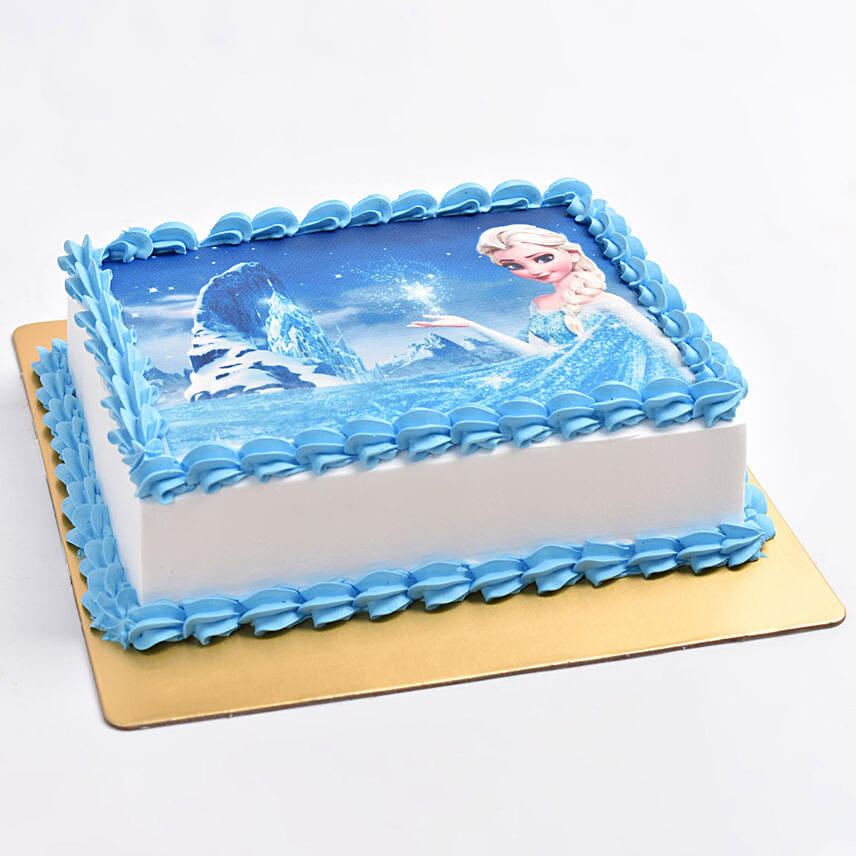 Elsa Vanilla Photo Cake