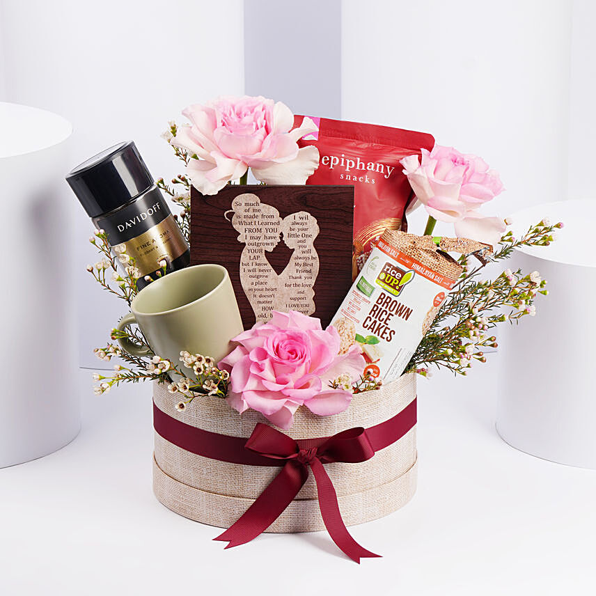 Coffee And Snacks Hamper For Mom