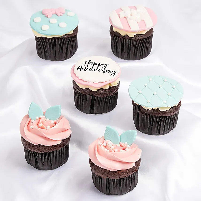 Anniversary Decorated Cupcakes