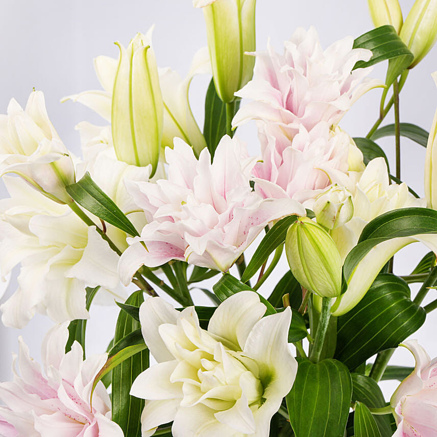 Order Stunning Roses Lilies Arrangement Online | Same-Day Delivery UAE ...