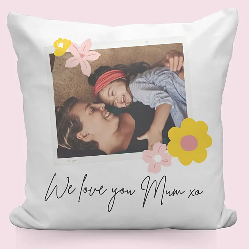 Smiles With Mom Personalised Cushion