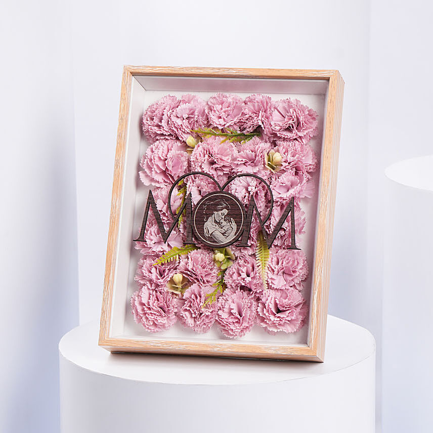 Personlize Floral Frame For Mom