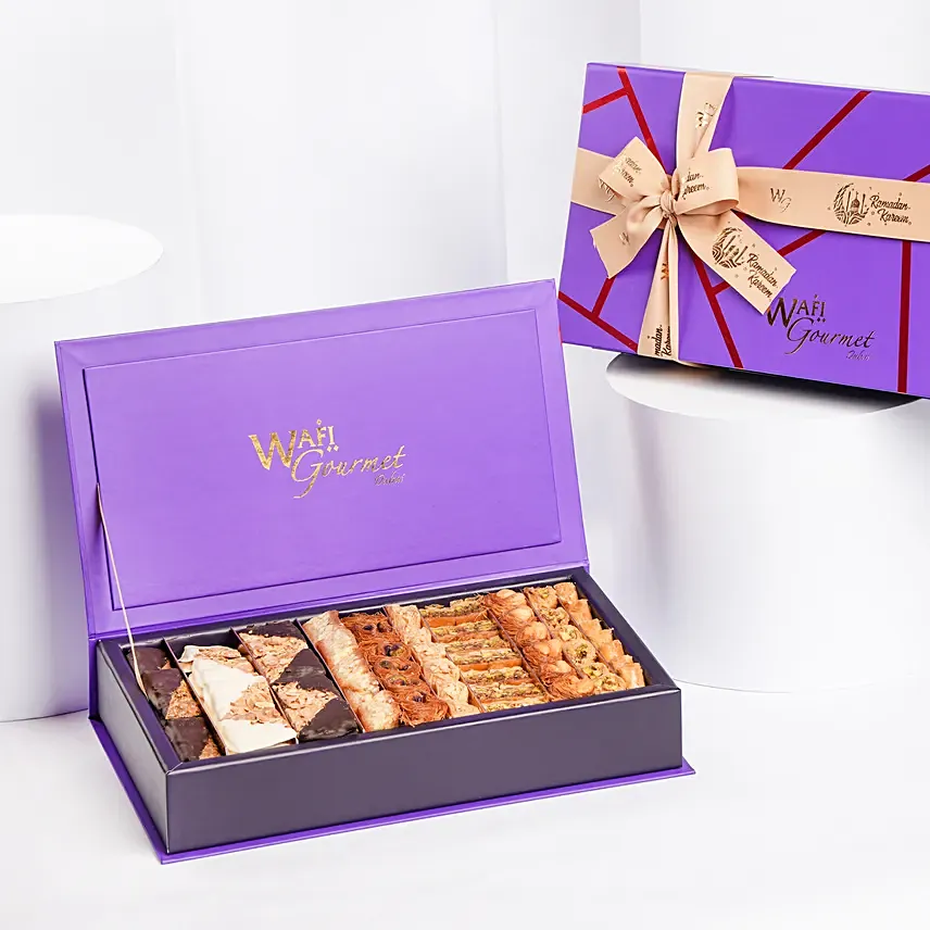 Baklawa and Mixed Chocolate Gift Box By Wafi