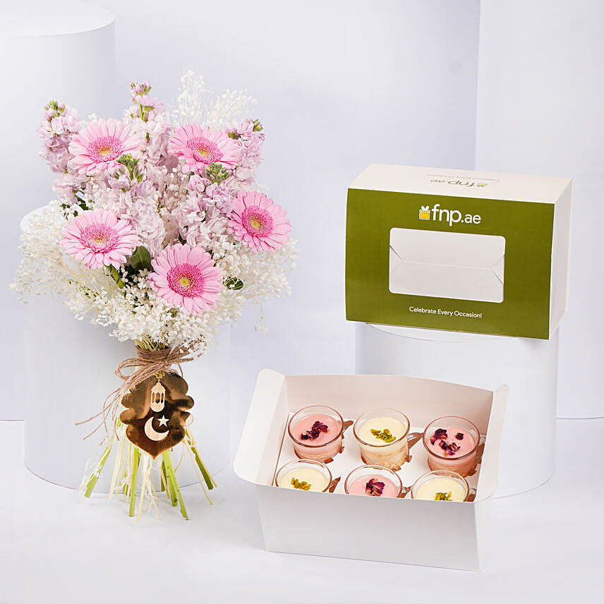Eid Embrace Flowers with Vanilla Panacotta