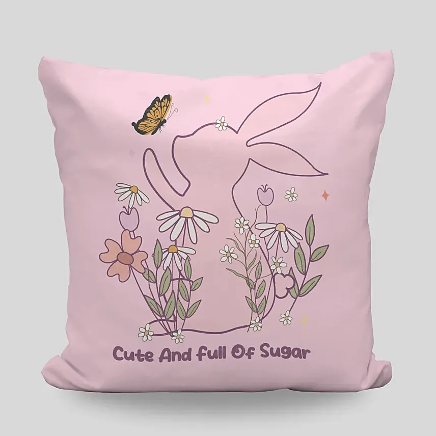 Easter Bunny Pink Cushion