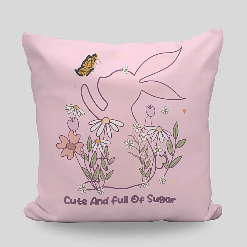 Easter Bunny Pink Cushion