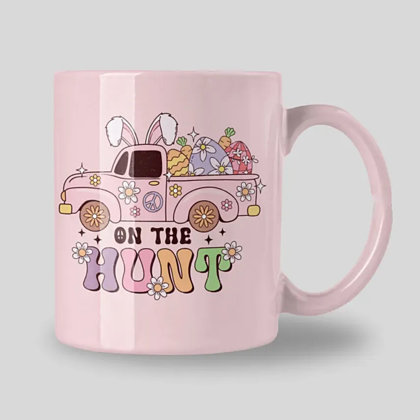 On The Hunt Easter Pink Mug