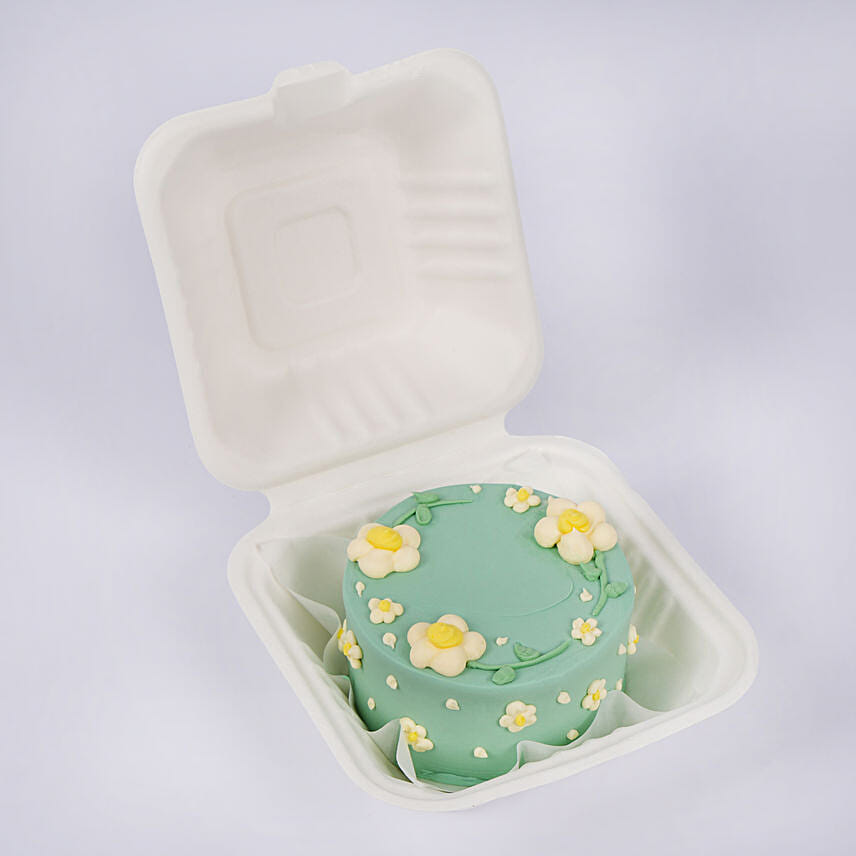 Daisy Theme Bento Chocolate Cake