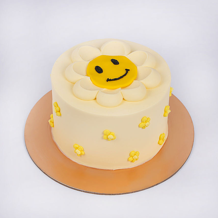 Daisy Theme Best wishes Chocolate Cake
