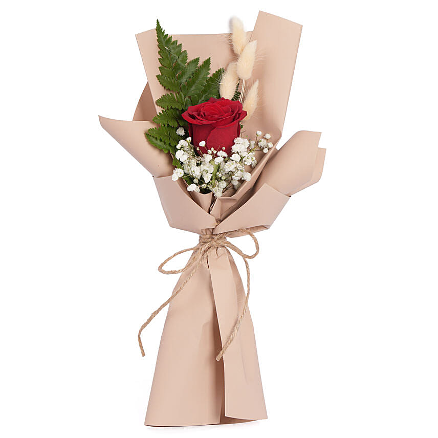 Single Elegant Red Rose