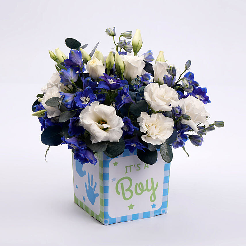 New Born Boy Congratulation Flowers
