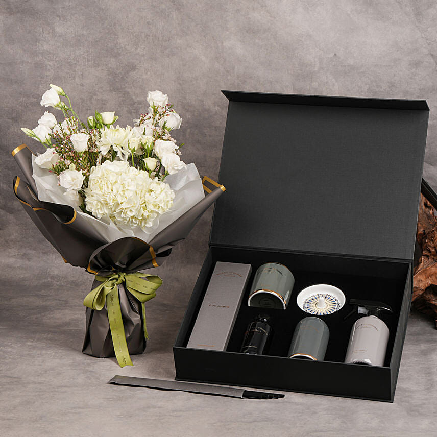 Wallace & Co Oud Amber Luxury Home Fragrance Gift set: Wallace And Co Home Fragrance