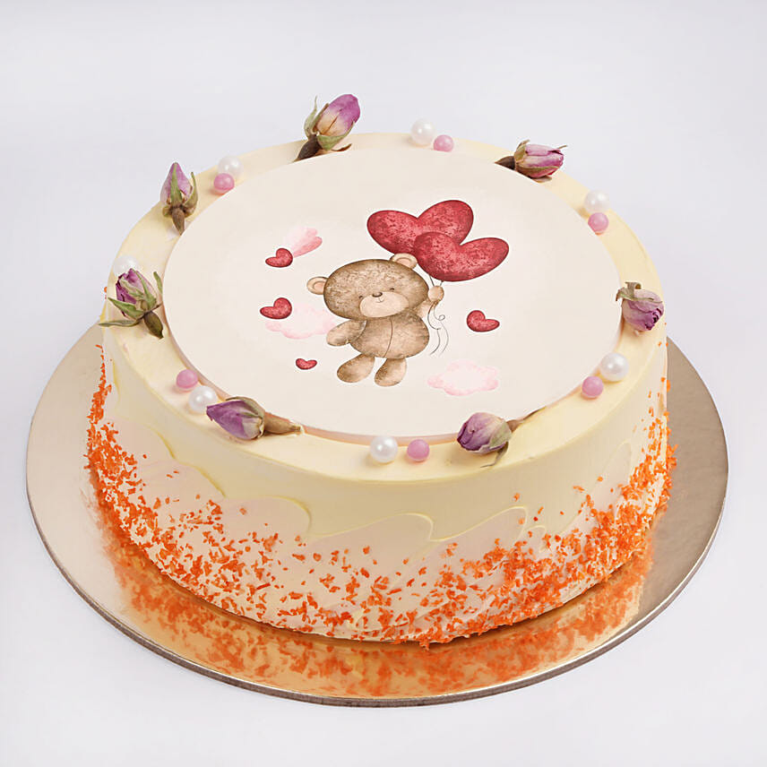 Blushing Romance Vanilla One Kg Cake