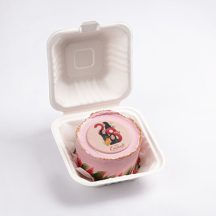 Emirati Womens Day Red Velvet Mono Cake
