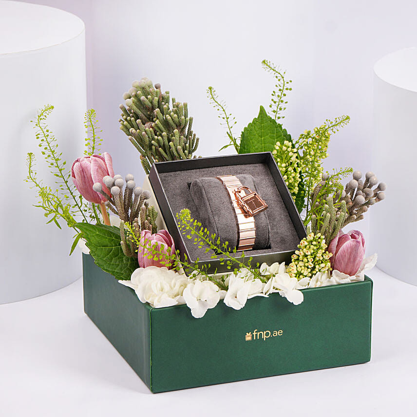 Cerruti 1881 Luxury Rose Gold Watch Gift Box: 