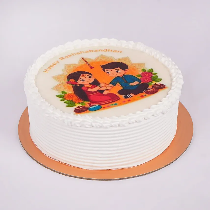 Raksha Bandhan Special Chocolate Cake: Rakhi With Dryfruits