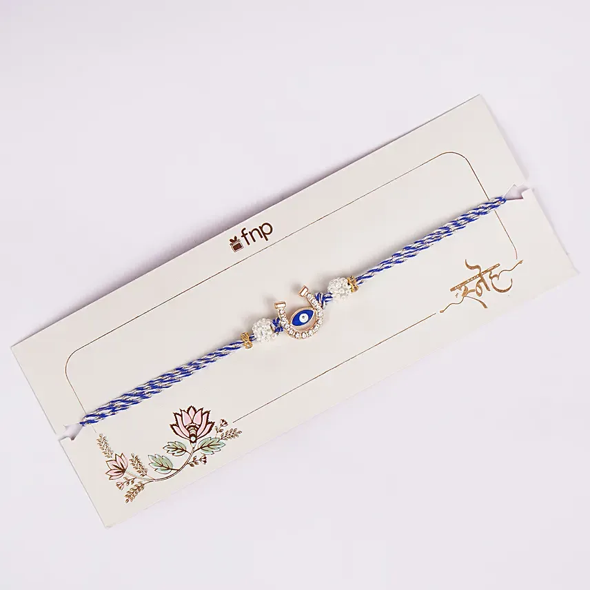 Evil Eye Charm Rakhi: Set of 2 Rakhi 