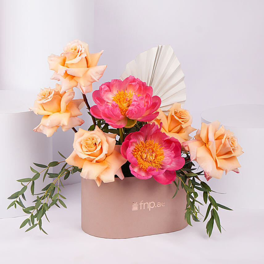 Tropical Whisper: Peonies Flower Bouquets