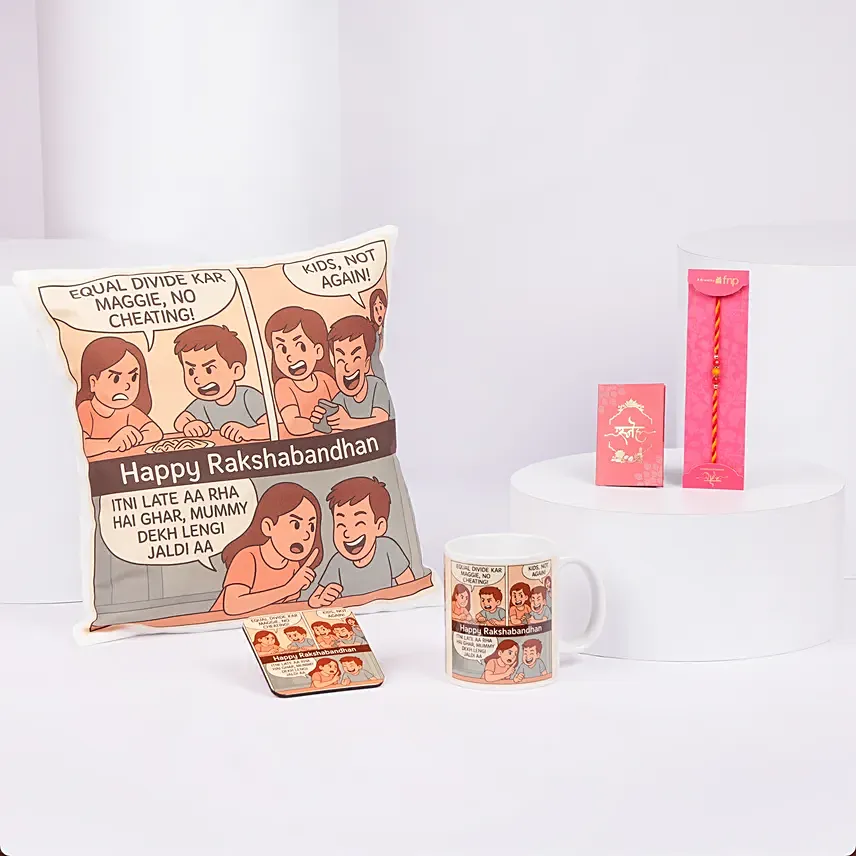Cushion of Love and Mug of Memories: Raksha Bandhan Personalised Gifts