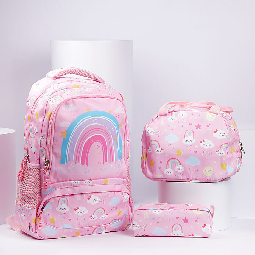 Rainbow Design Back to school bags for Girls: Back to School Gifts
