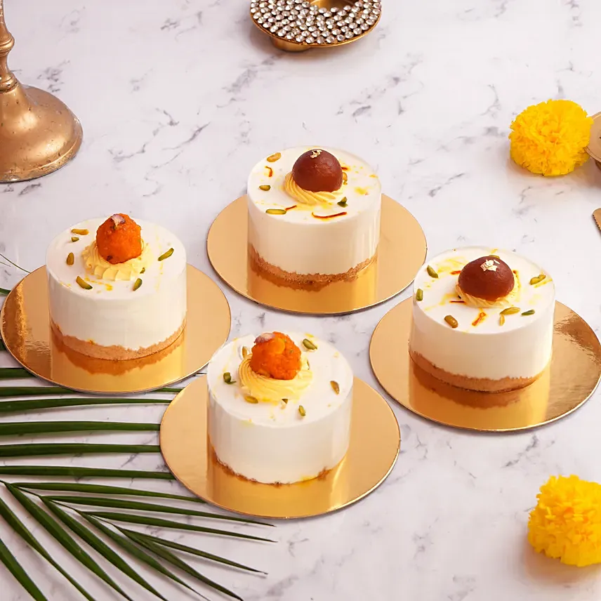 Motichoor Diwali Spark Set of 4 Cake: Diwali Cakes