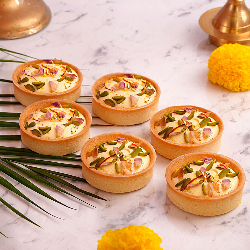 Shrikhand Kesar Tarts: 