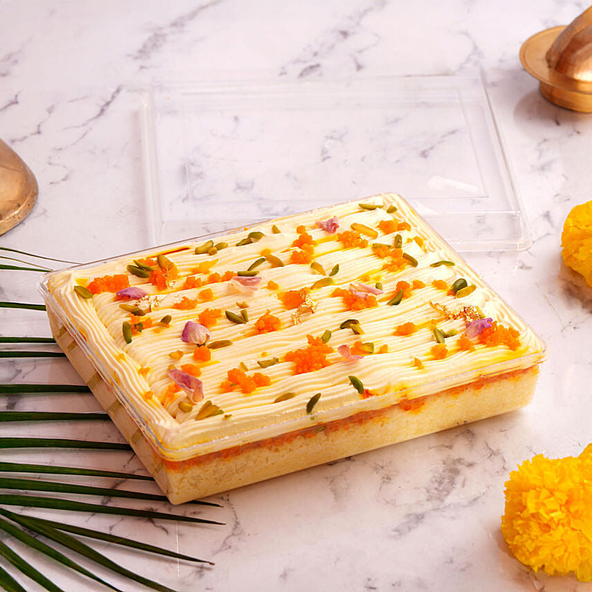 Sweet Motichoor Diwali Cake: 