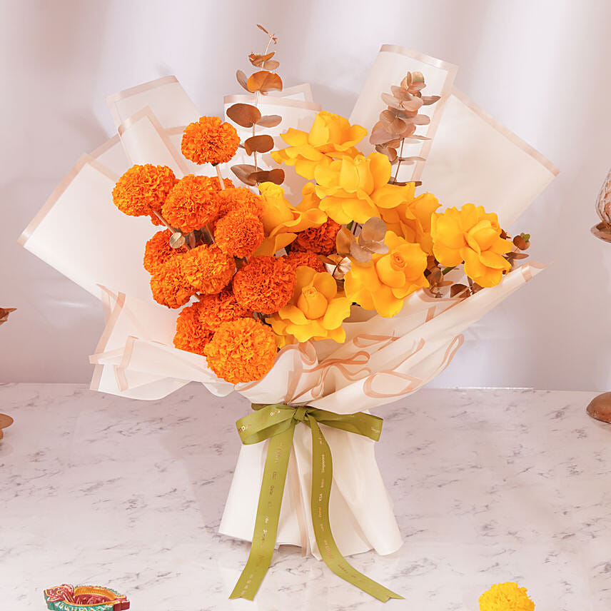 Diwali Glow Bouquet: باقات ورد جديدة