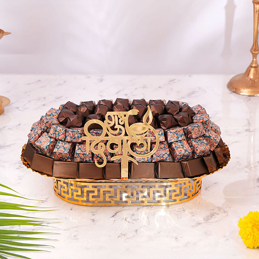 Luxe Delight Diwali Tray: Diwali Chocolates