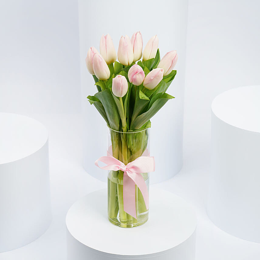 10 Tulips In a Vase 10 Tulips In a Vase: Breast Cancer Awareness Gifts