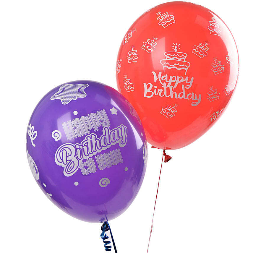 2 Birthday Latex Balloons