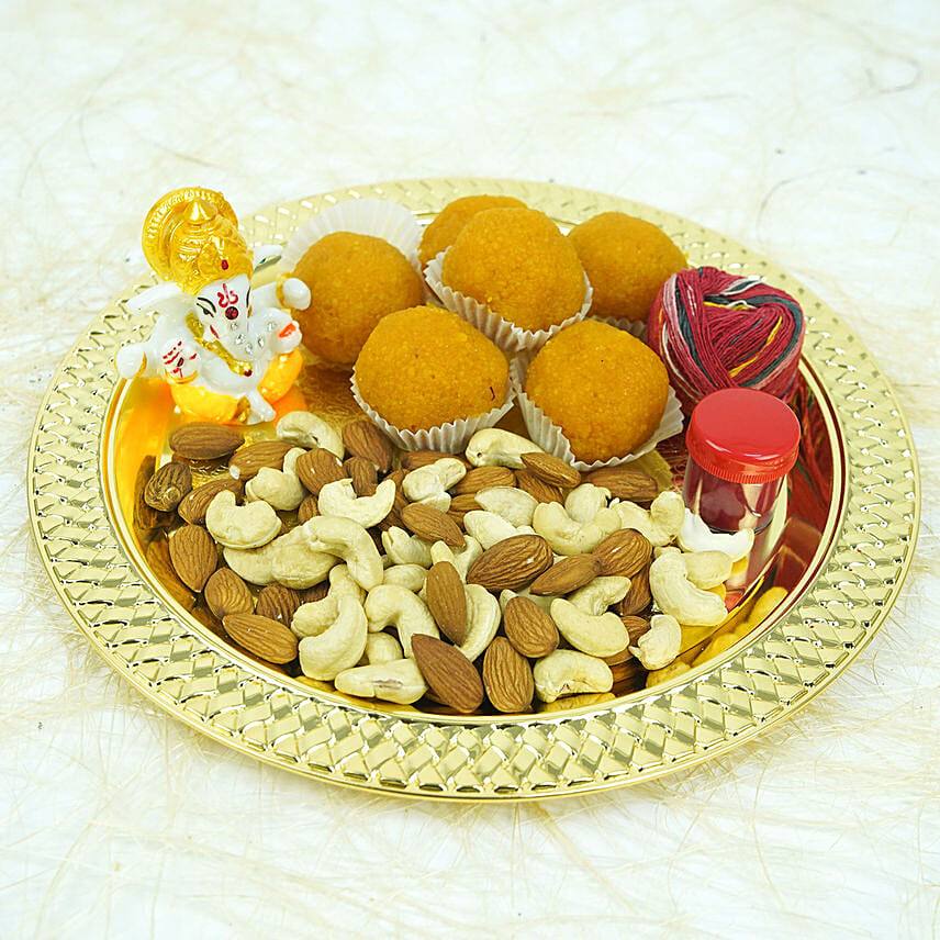Auspicious Bhai Dooj Thali Auspicious Bhai Dooj Thali: Raksha Bandhan Thali