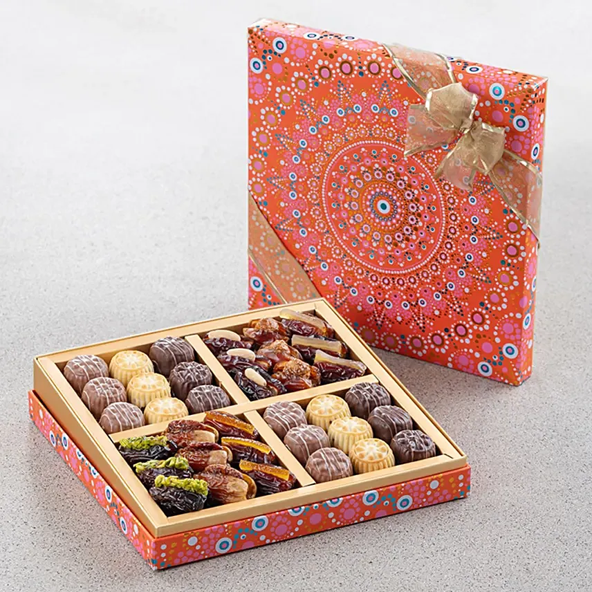 Bateel Filled Dates and Biscuits Diwali Rangoli Collection Bateel Filled Dates and Biscuits Diwali Rangoli Collection: Bateel Gifts