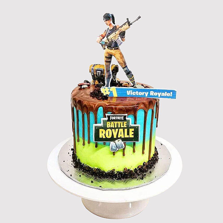 Battle Royale Fondant Cake Battle Royale Fondant Cake: Fortnite Cakes