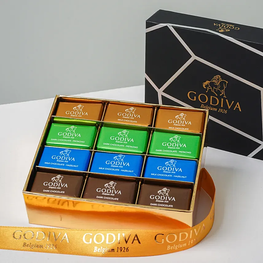 Delectable Godiva Chocolates in Black Colour