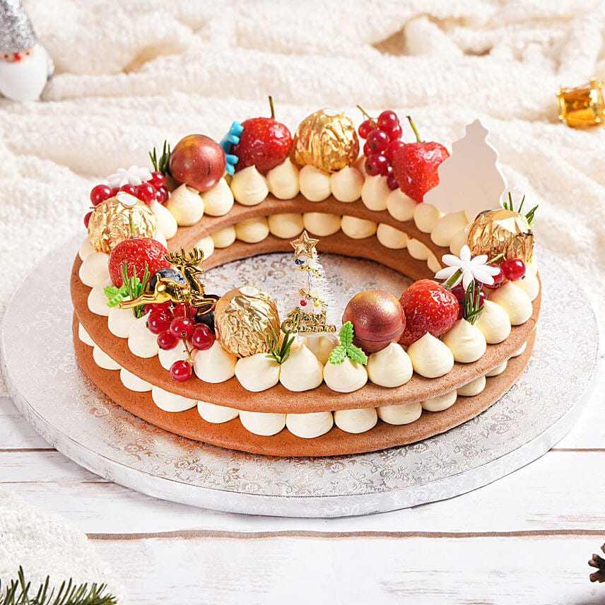 كيكة إكليل خبز الزنجبيل | واحد كيلو كيكة إكليل خبز الزنجبيل | واحد كيلو: كيك الكرسمس