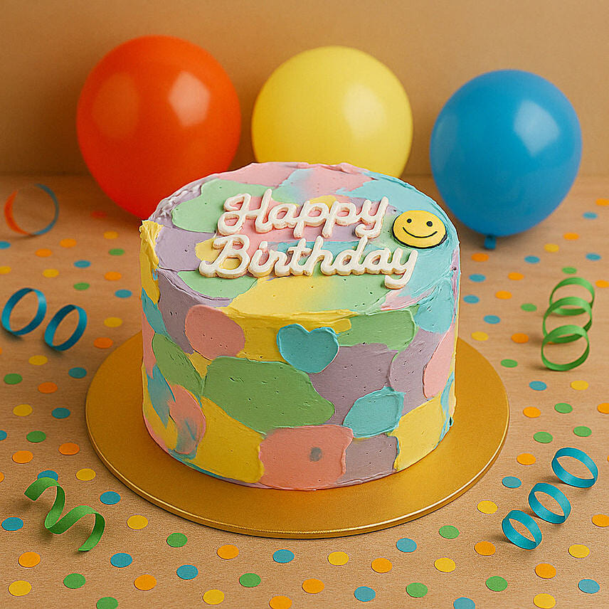 Colorful Birthday Cake Colorful Birthday Cake: Same Day Delivery Gifts