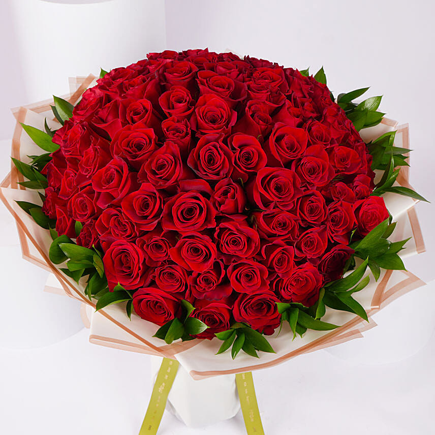 100 Red Rose Bouquet