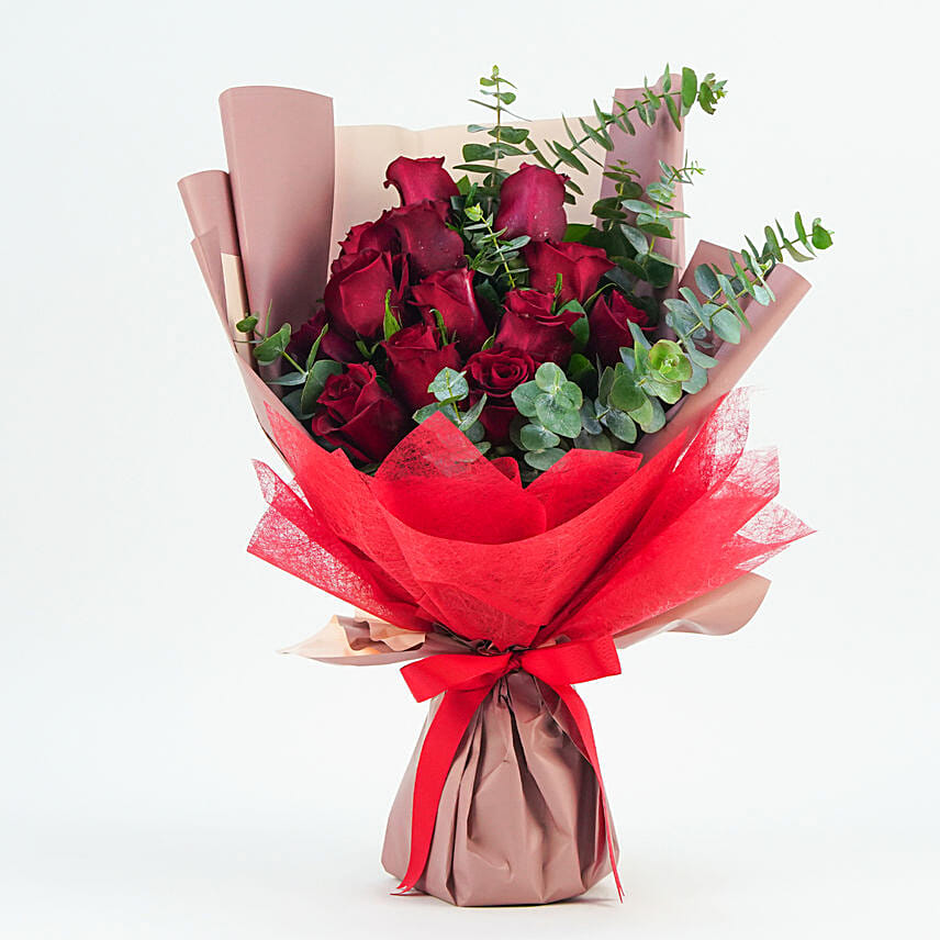 13 Roses Bouquet n Teddy