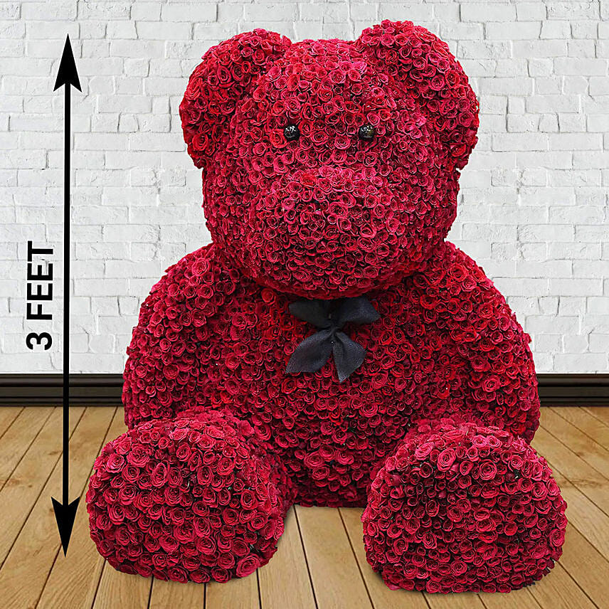 1500 Red Roses Teddy Bear