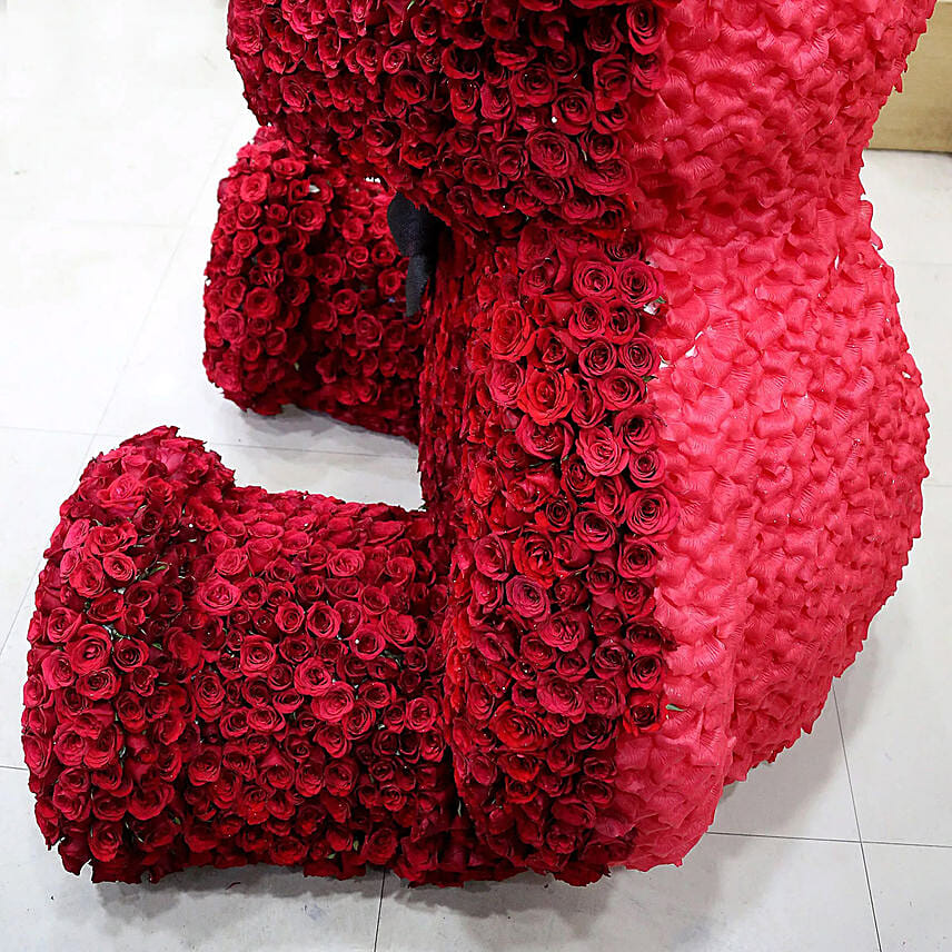 1500 Red Roses Teddy Bear