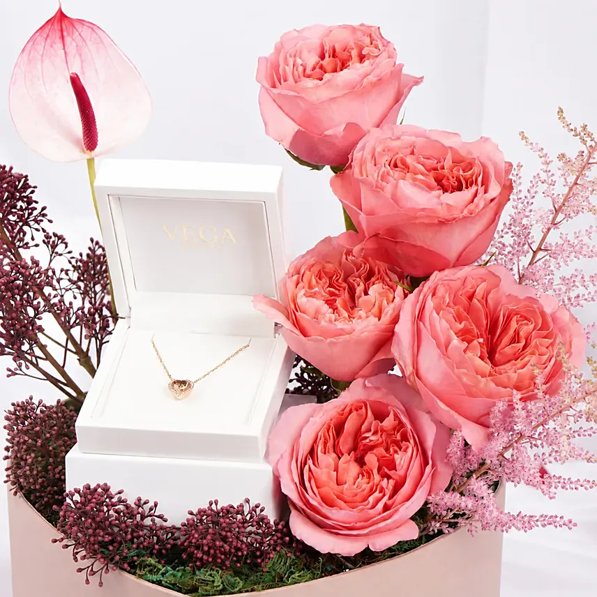 3 Ct Heart Diamond Necklace For Her