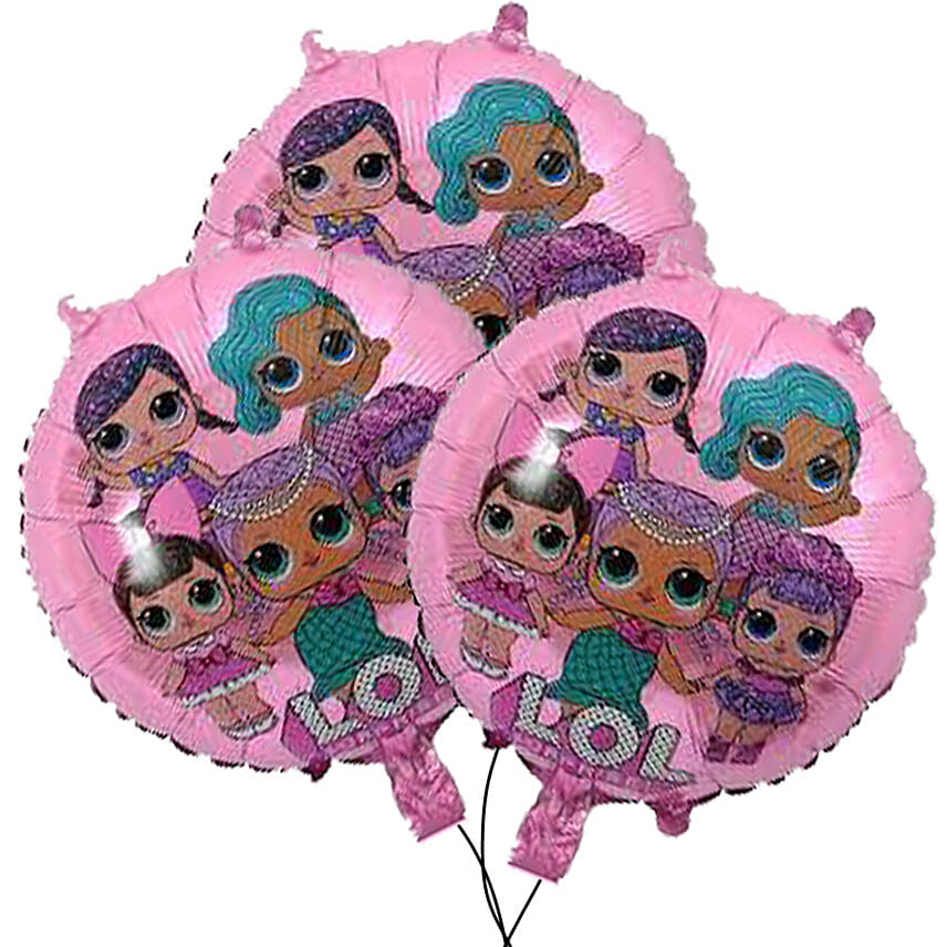 3 LOL Foil Balloons